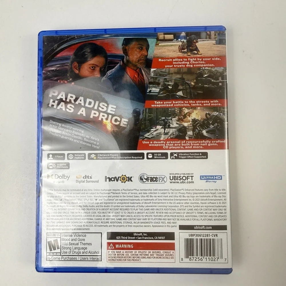 Far Cry 6 Limited Edition (Sony PlayStation 5) PS5 Tested Working